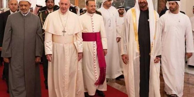البابا فرنسيس في الإمارات