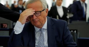 European Commission President Jean-Claude Juncker reacts before a debate on The State of the European Union at the European Parliament in Strasbourg  France  September 12  2018   REUTERS Vincent Kessler